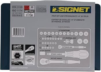 Amazon.co.jp: SIGNET(シグネット) 1/4ドライブ 38PC MM ソケット