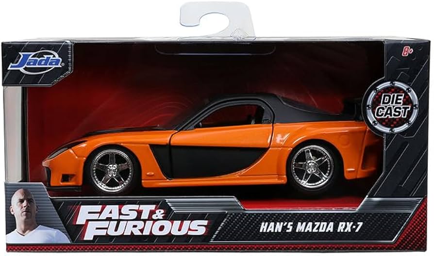 Amazon | Fast & Furious 1:32 Han's Mazda RX-7 Die-cast Car, Toys