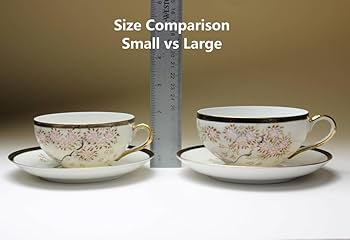 Amazon.co.jp: 透かし芸者 桜モチーフ 磁器カップ&ソーサー 大顔