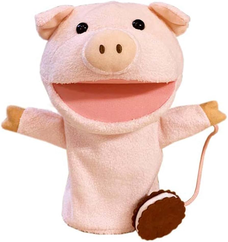 Amazon.co.jp: モンスイユ ぬいぐるみ ブタ パペット 10716 : おもちゃ