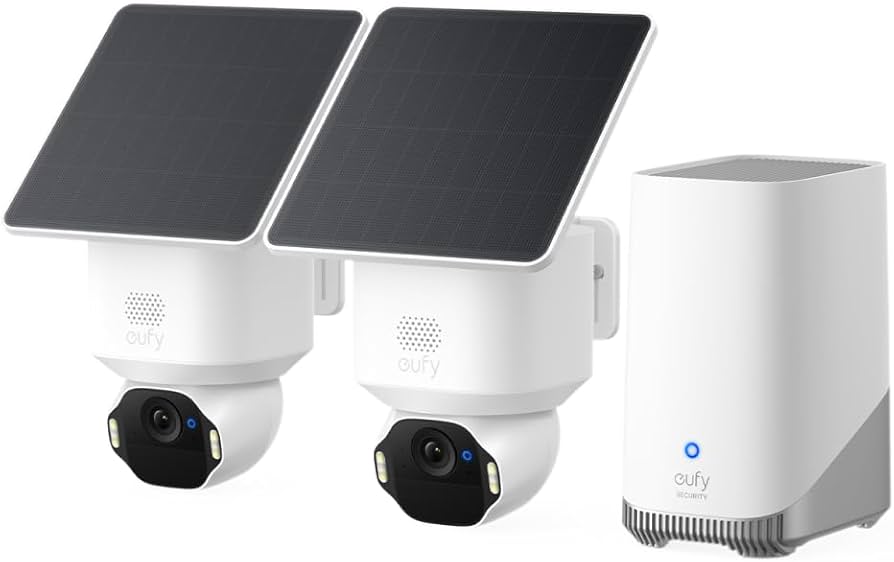 Amazon.com : eufy Security SoloCam E42 2-Cam Kit (HomeBase S380