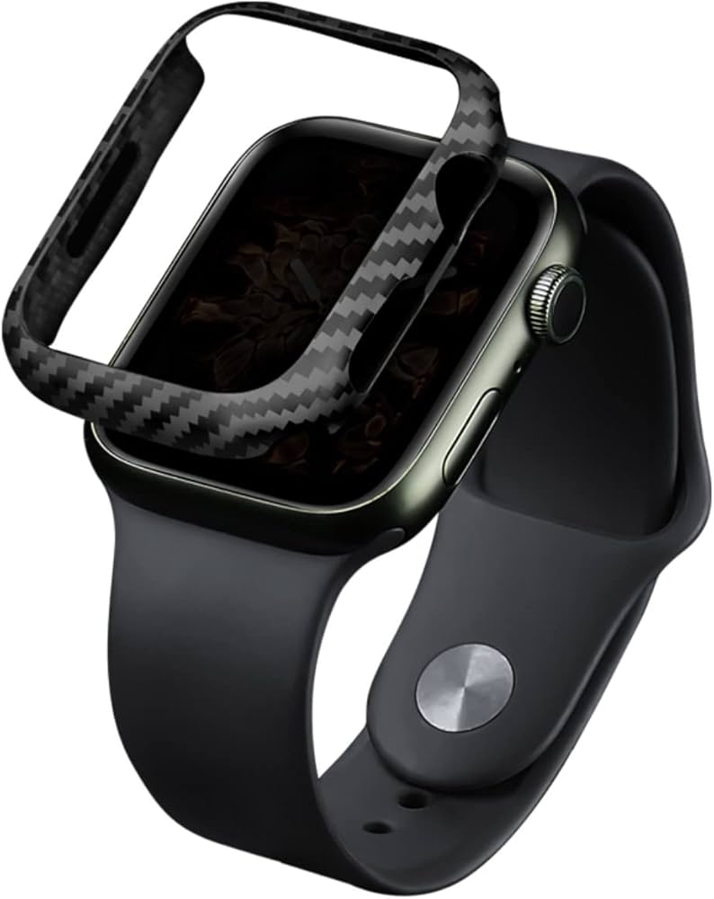 Amazon.com: MONOCARBON Real Carbon Fiber Case for 45mm Apple Watch