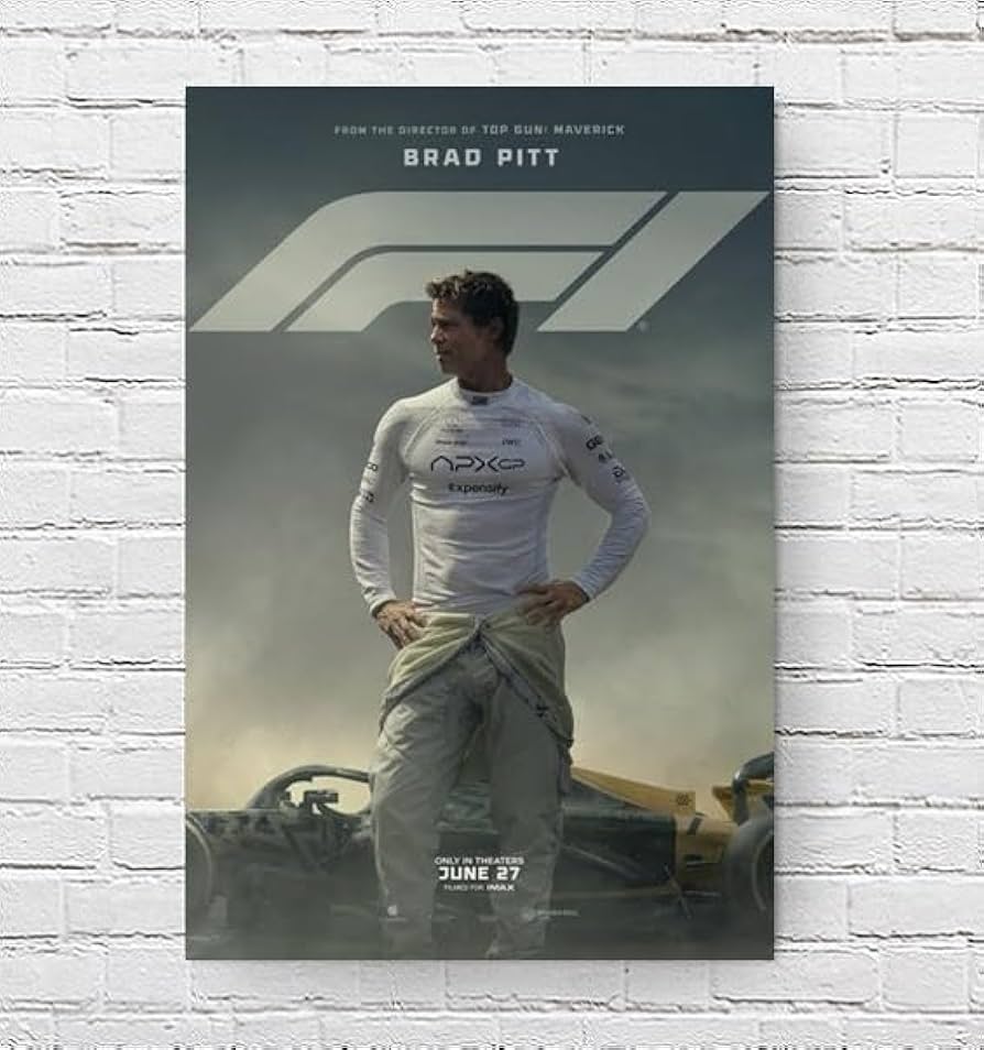 Amazon.co.jp: 映画ポスター エフワン F1 ブラッドピッド 11×17インチ