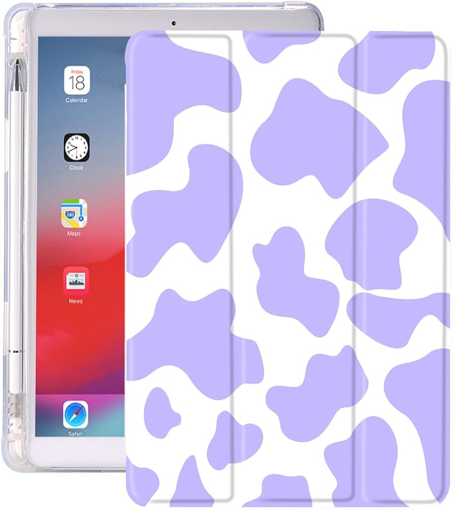 Amazon.com: Idocolors Purple Cow Pad Case for iPad 5th/6th
