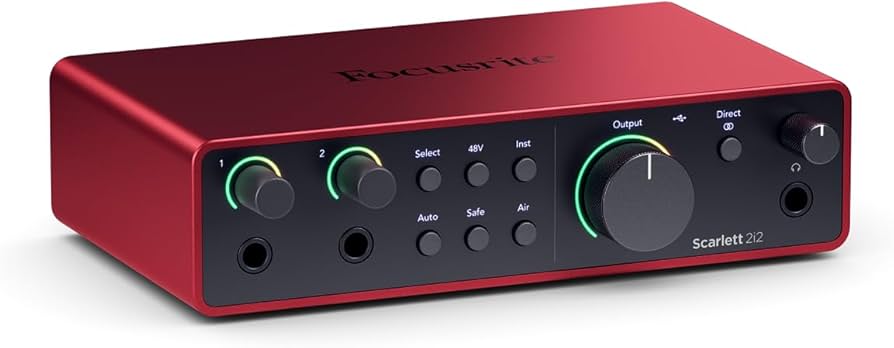 Amazon.com: Focusrite Scarlett 2i2 4th Gen USB Audio Interface for