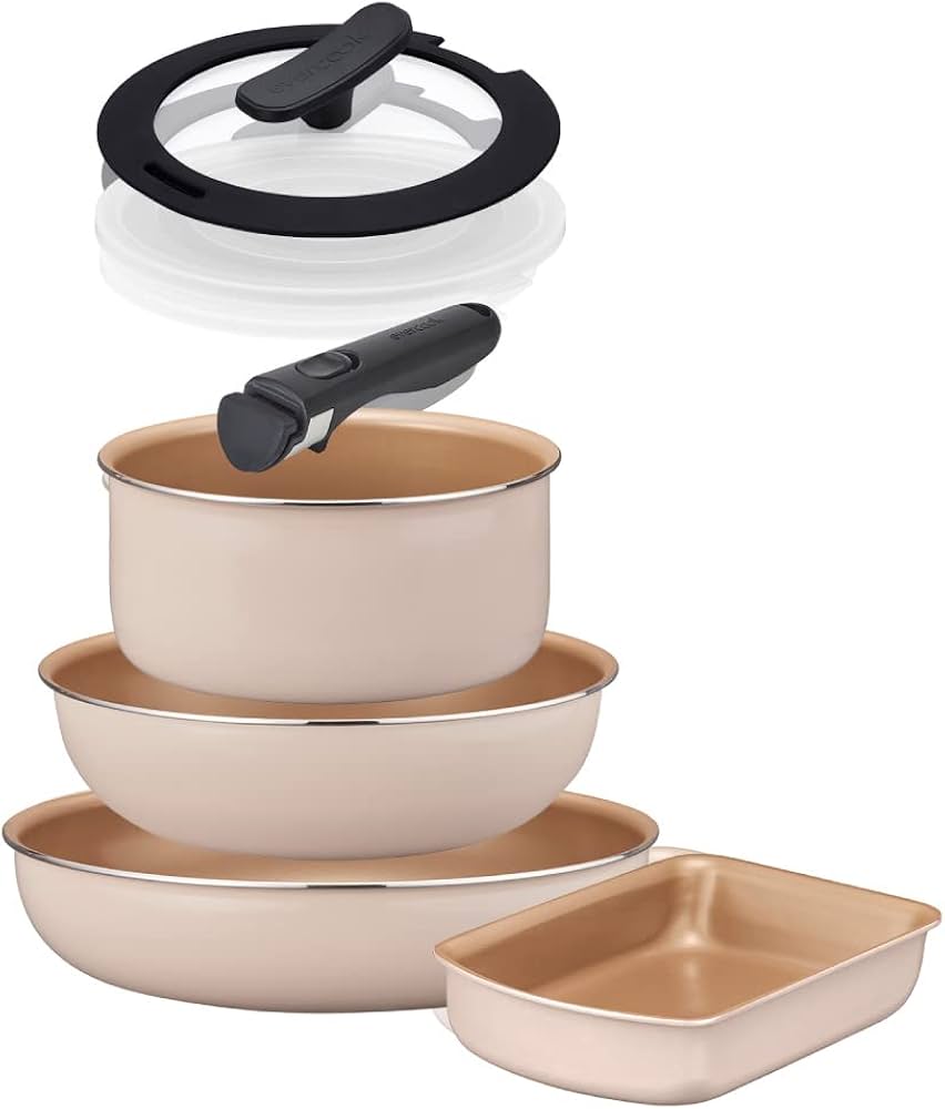 Amazon.co.jp: エバークック フライパンセット 7点セット 着脱式 IH