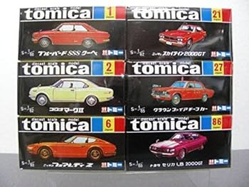 Amazon | トミカ30周年記念 復刻黒箱トミカ 6台セット | ミニカー