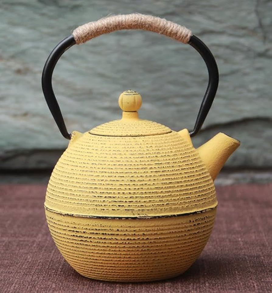 Amazon｜Howorr 鉄瓶 南部鉄器 急須 鉄製 フラットポット 茶道道具