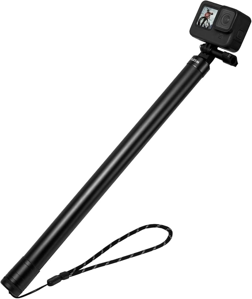 Amazon | TELESIN Insta360 3M超長い自撮り棒 炭素繊維 44cm-300cm