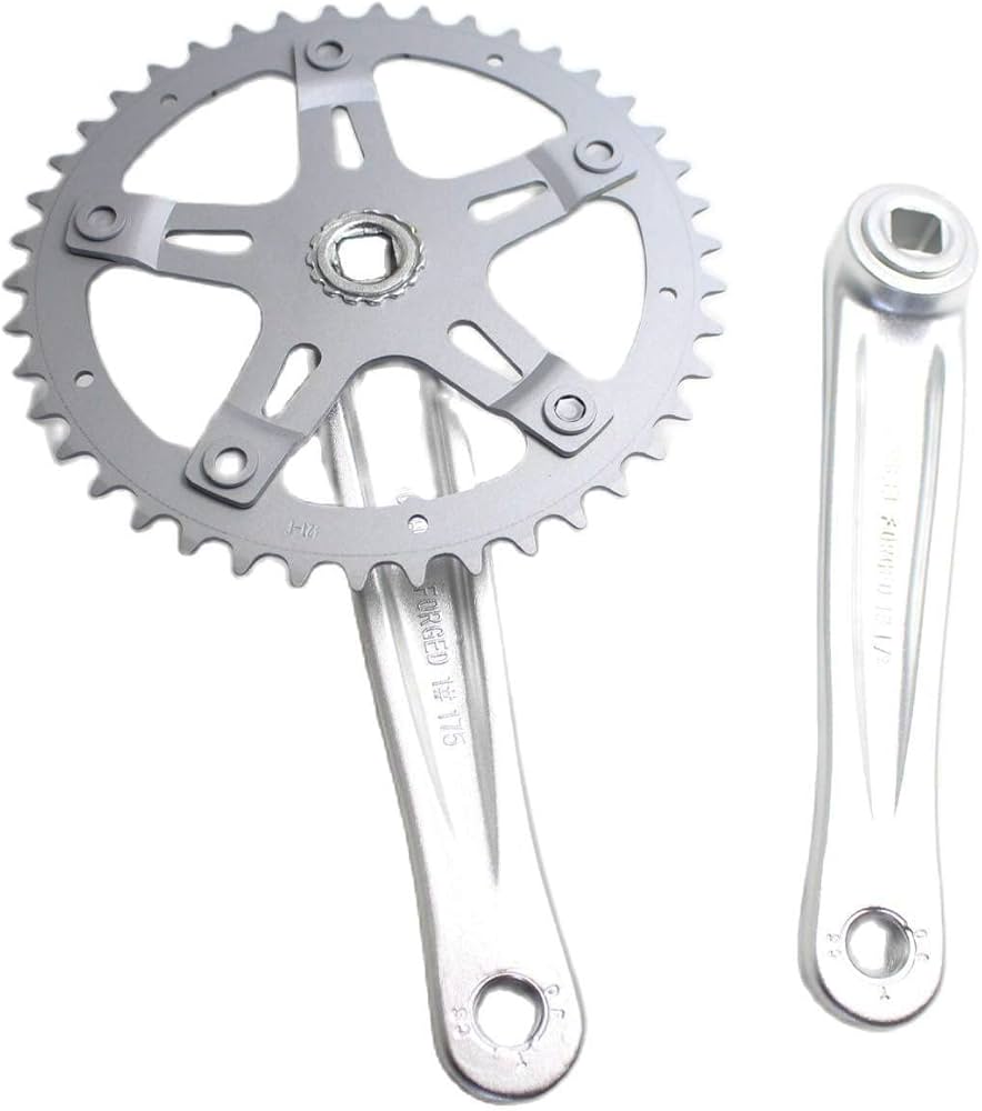 Amazon | 42T ロードバイク クランクセット シングルスピード 自転車