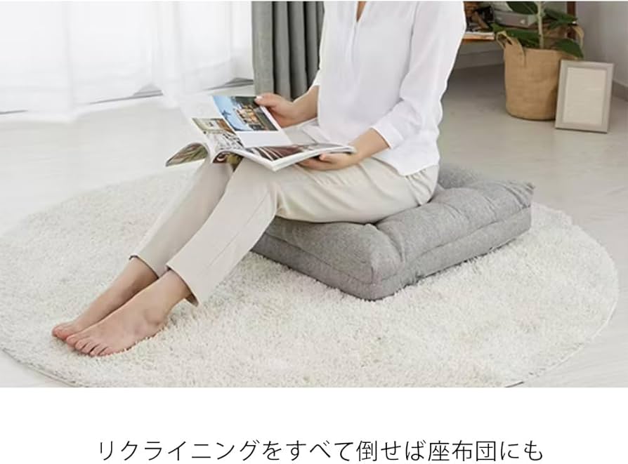 Amazon｜カインズ(CAINZ) 座布団にもなる背もたれイス F-Lepoco グレー