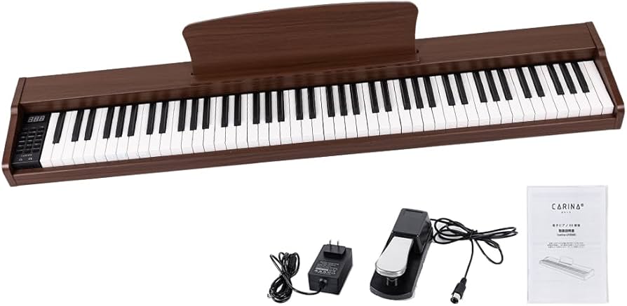 Amazon | Carina 電子ピアノ 88鍵盤 キーボード 木製デザイン MIDI対応