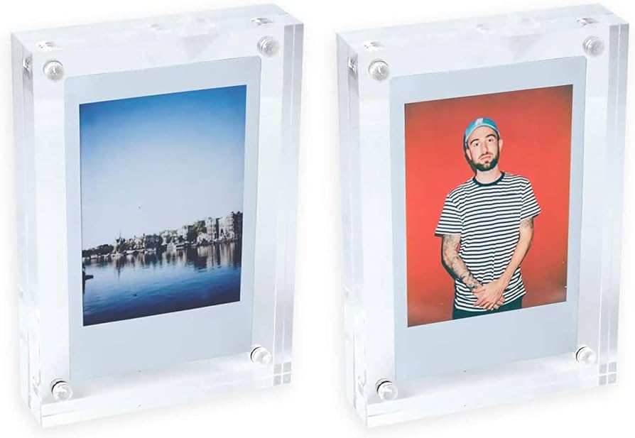 Amazon.co.jp: BBEST アクリルフォトフレーム ブロック型 名刺 チェキ