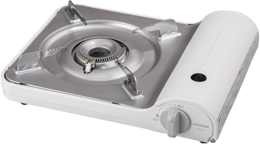 Amazon | アイリスオーヤマ カセットコンロ アルミニウム オフホワイト