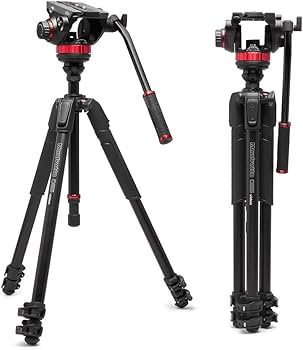 Amazon.com : Manfrotto 055 Video Tripod w/502 Video Fluid Head