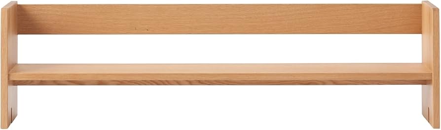 Amazon.co.jp: 無印良品 木製デスク用上置き棚 オーク材突板 幅109