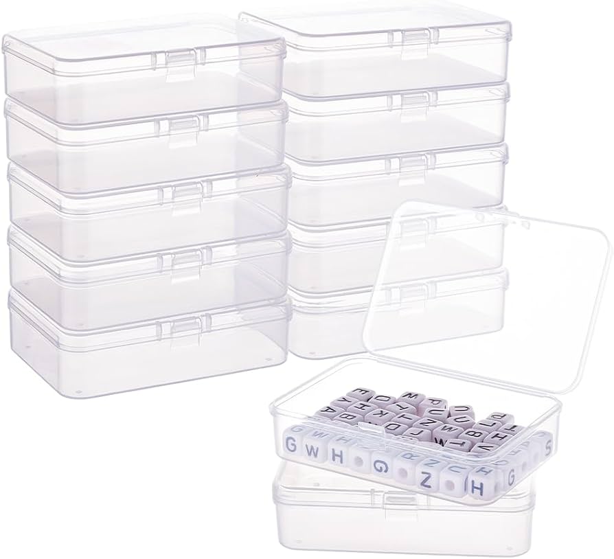 Amazon｜BENECREAT 12個セット 9.4x6.4x2.6cmプラスチック小分けケース