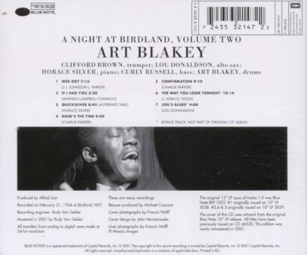 Art Blakey Quintet, Clifford Brown, Lou Donaldson, Horace Silver
