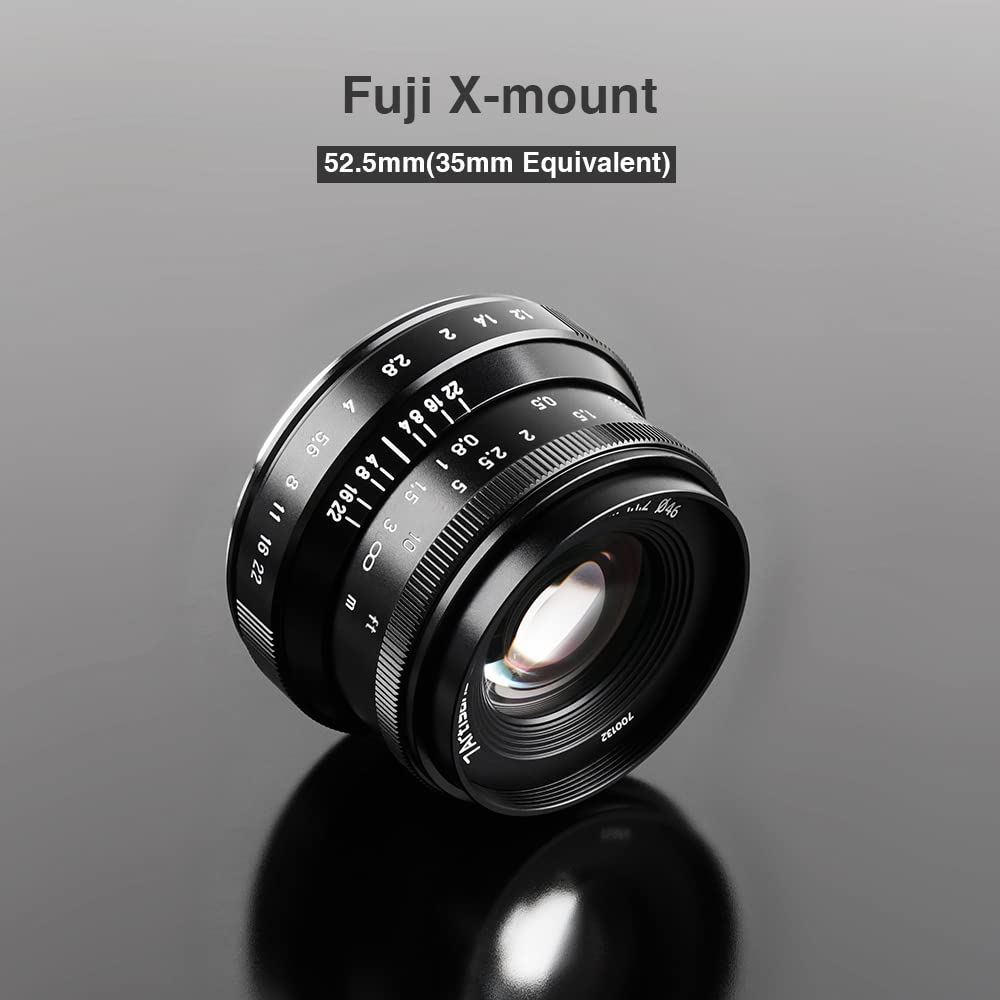 Amazon | 7artisans 35mm F1.2 V2.0 交換レンズ 二代目 Fuji Xマウント