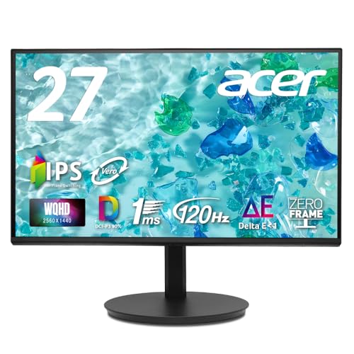Amazon.co.jp: Acer モニター 27インチ WQHD IPS 非光沢 120Hz 1ms DCI