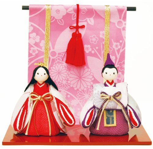 Amazon | 雛人形 ひな人形 コンパクト ちりめん細工 ふっくら立姿雛