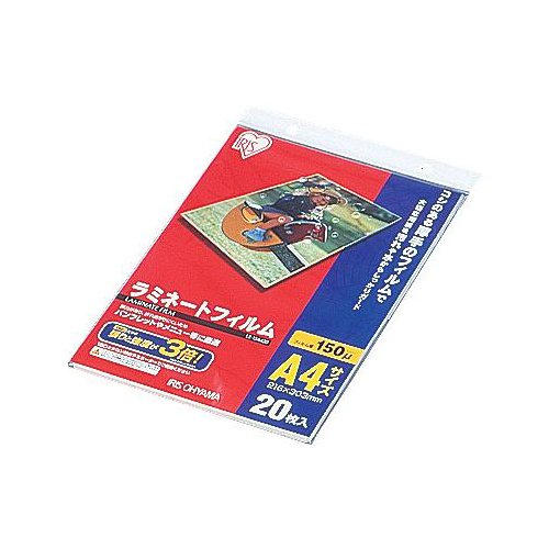Amazon | IRIS 539405 ラミネｰトフィルム A4サイズ 20枚入 150μ LZ