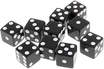 Amazon.co.jp: 50個入 サイコロ 8mm 四角 六面 ダイス アクリル ボード