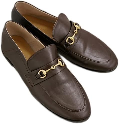 Amazon | [アダムエロペ] サステナブル ソフトビットローファー ダーク