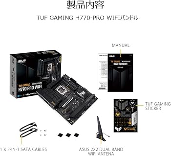 Amazon | ASUS TUF GAMING H770-PRO WIFI intel 第14・13・12世代 CPU