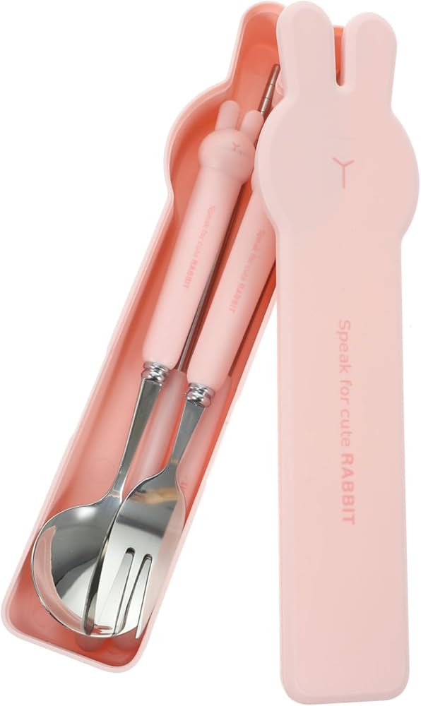 Amazon | 1 セット お弁当用スプーン・フォークセット ケース付きの再