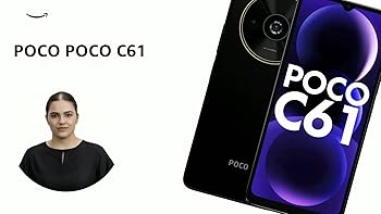 POCO C61 Diamond Dust Black 6GB RAM 128GB ROM : Amazon.in: Electronics