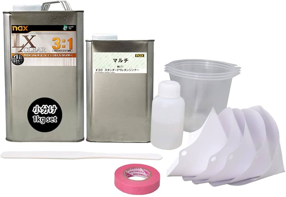 Amazon.co.jp: naxマルチエコ(3:1)20LXクリヤー 1kgセット/日本