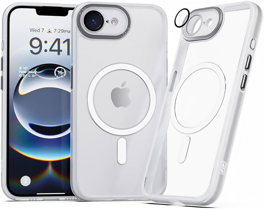 Amazon.co.jp: miak iPhone 16e クリアケース レンズガード一体型