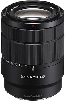 Amazon.com : Sony E 18-135mm f/3.5-5.6 OSS Lens (SEL18135) +