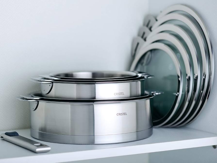 Amazon｜CRISTEL クリステル ステンレス 鍋 L浅鍋 22cm ガス IH