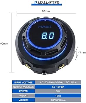 Amazon | タトゥー用品【MAST】デジタル パワー サプライ（フット