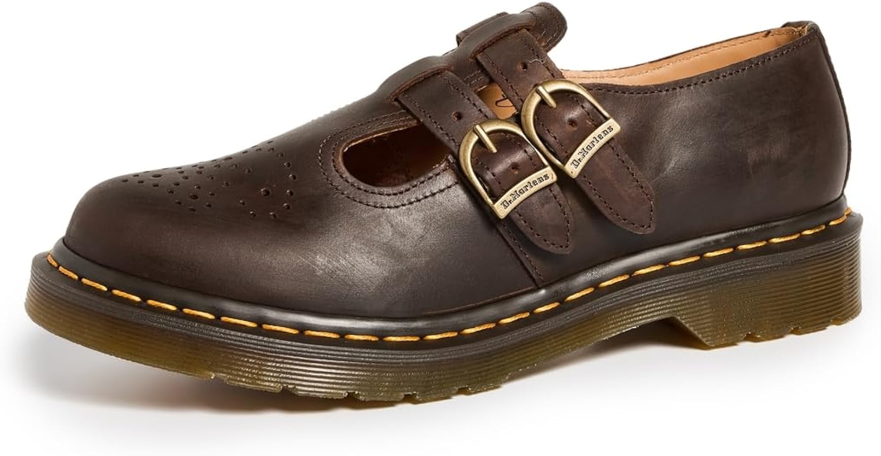 DR. MARTENS Damen 8065 Mary Jane Shoe Oxford, Dark Brown Crazy