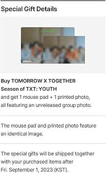 Amazon.com: TXT SEASON OF TXT : YOUTH PHOTO BOOK K-POP SEALED