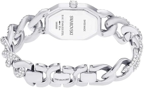 Swarovski Dextera Chain Watch, Swiss-Made Silver-Tone Stainless