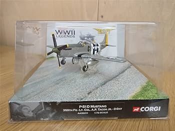 Amazon | Corgi 1/72 完成品 WWII Legends P-51D Mustang 359th FG, Lt