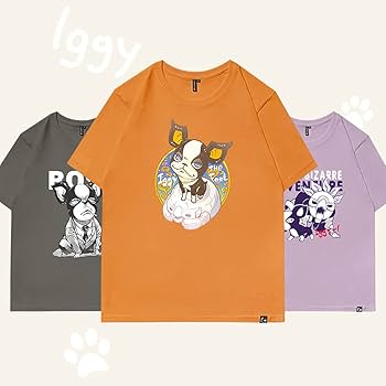 Amazon.co.jp: ジョジョの奇妙な冒険 Tシャツ イギー 半袖 夏服 肌着