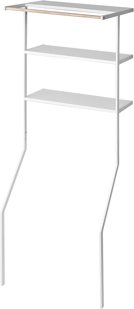 Amazon｜山崎実業(Yamazaki) 立て掛け ランドリーシェルフ ホワイト 約