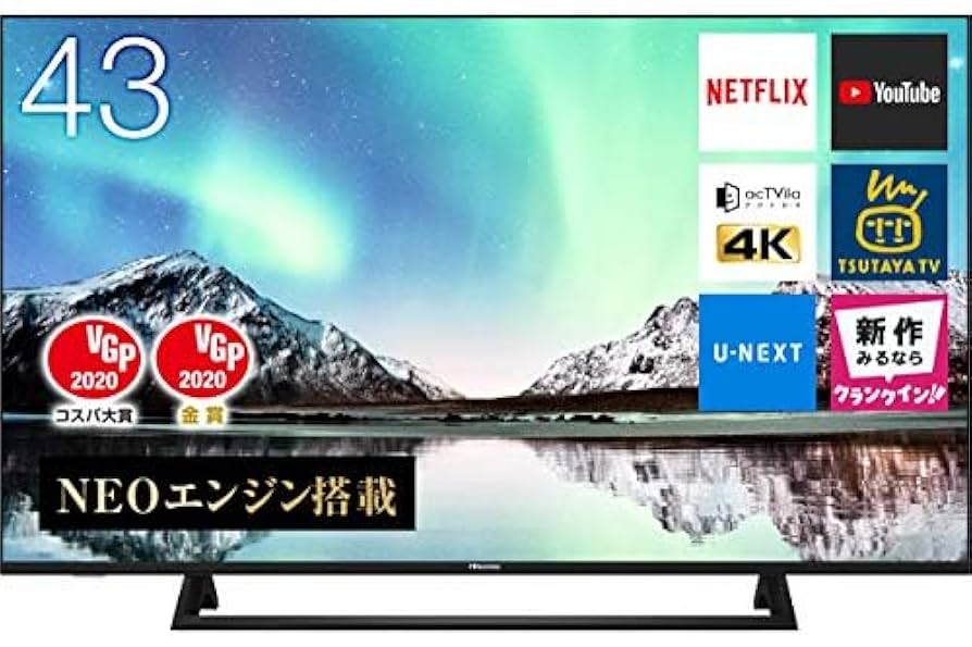 都内23区送料無料✨ハイセンス✨ 43インチ液晶テレビ 43F60E 2020年