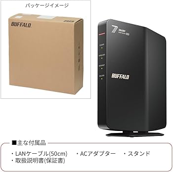 Amazon.co.jp: WSR3600BE4P/NBK Buffalo WiFi Router, Wireless LAN Wi