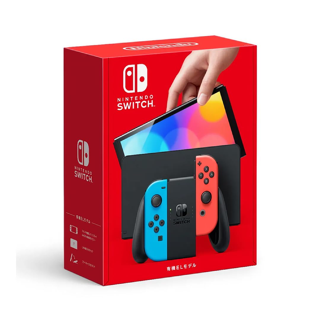Amazon.com: Nintendo Switch OLED Model – Neon Red & Neon Blue Joy