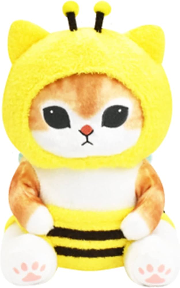 Amazon.co.jp: mofusand ミツバチにゃん BIG ぬいぐるみ ぢゅの 約30cm