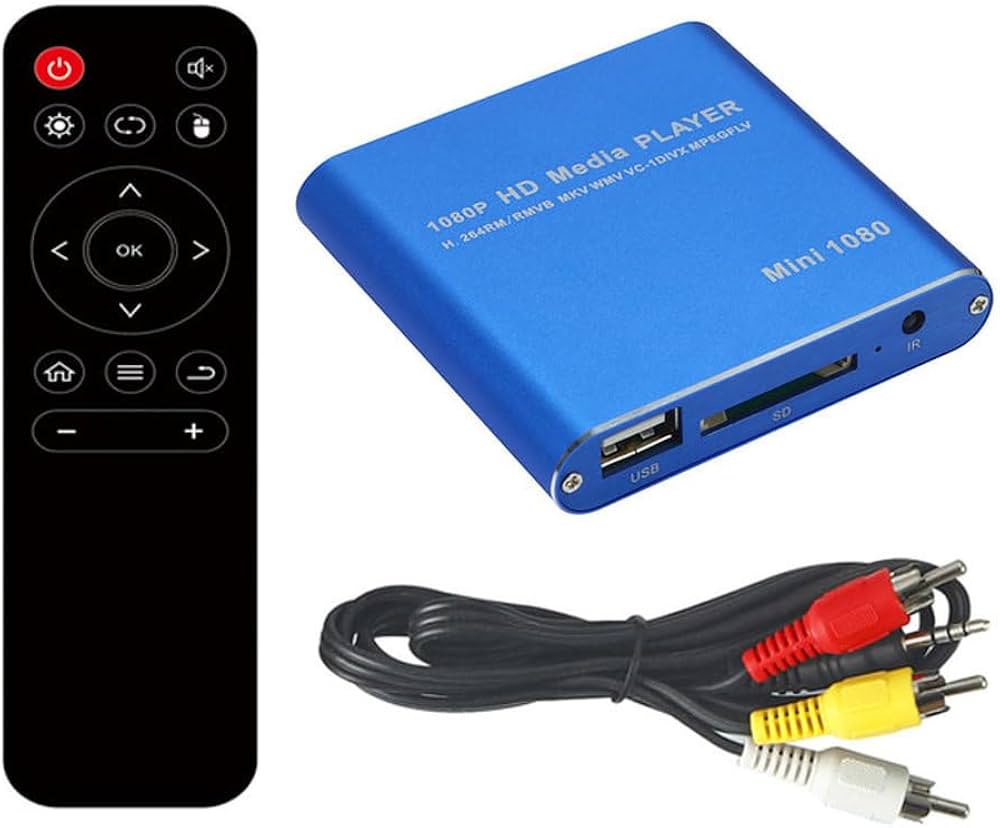 Amazon | 超ミニサイズマルチメディアプレーヤー 【ブルー】 HDMI端子