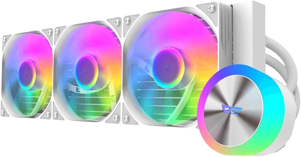 Amazon | darkFlash 水冷 CPUクーラー DG360 [360mm・ホワイト