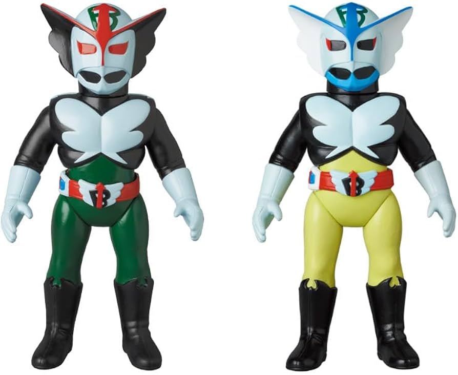 Amazon.co.jp: 超人バロム1 ソフビ 2体セット 東映レトロソフビ
