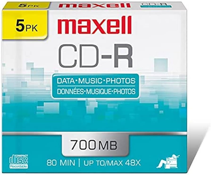Amazon.com: Maxell Slim Polycarbonate Substate 700Mb 80 Min CD